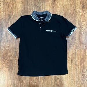 Men's Black Goodfellows Polo Shirt, Size Medium, Standard Fit.
